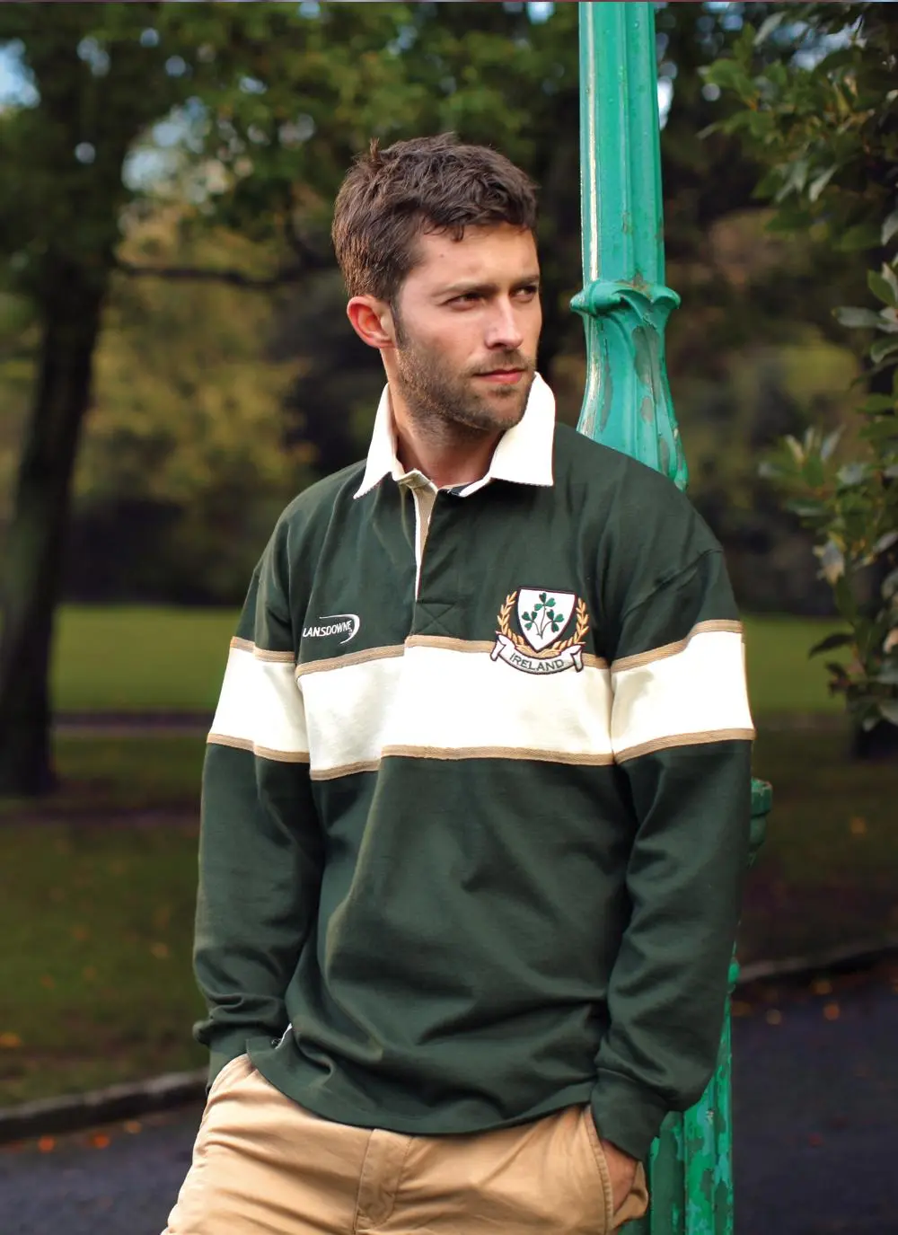 Ireland Three Shamrock Rugby Shirt | Blarney